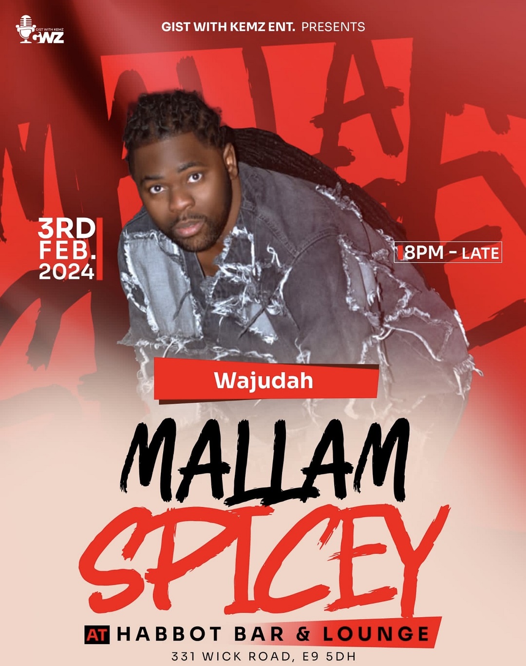 Wajudah Habbot Bar & Lounge 3rd Feb 2024